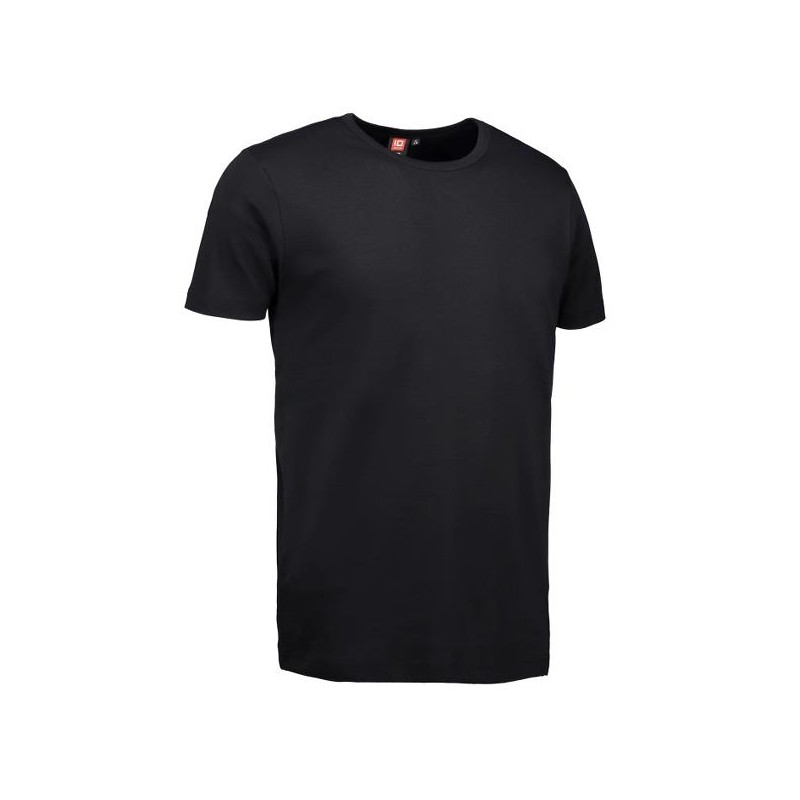 Męski T-shirt Rib 1X1 czarny