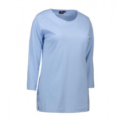 Damski T-shirt PRO wear | rękaw 3/4 jasnoniebieski